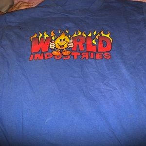 World industries T-shirt blue vintage